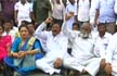 Congress MLA Satish Jarkiholis supporters protest seeking Cabinet